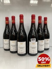 6 X BOTTLES OF BOURGOGNE GAMAY 2021 PIONNIER DEPUIS 1821 DRY RED WINE 12.5% 75CL (18+ ONLY) (COLLECTION DAYS MONDAY 19TH - WEDNESDAY 21ST AUGUST)