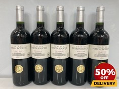 5 X CHATEAU PEYRON BOUCHE GRAVES 2019 DRY RED WINE 75CL (18+ ONLY) (COLLECTION DAYS MONDAY 19TH - WEDNESDAY 21ST AUGUST)