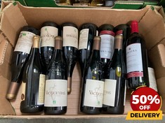 12 X BOTTLES OF ASSORTED RED WINE TO INCLUDE FELIX SOLIS SOLIERA LA MANCHA TEMPRANILLO DRY RED WINE 75CL (18+ ONLY) (COLLECTION DAYS MONDAY 19TH - WEDNESDAY 21ST AUGUST)