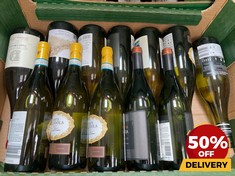 12 X BOTTLES OF ASSORTED WHITE WINE TO INCLUIDE TERRE DI CHIETI PASSERINA 2022 DRY WHITE WINE 75CL (18+ ONLY) (COLLECTION DAYS MONDAY 19TH - WEDNESDAY 21ST AUGUST)