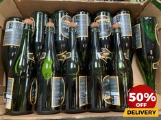 12 X BOTTLES OF CIDRE DE NORMANDIE FRENCH SPECIALITY SWEET CIDER 750ML BBE: 02/25 (18+ ONLY) (COLLECTION DAYS MONDAY 19TH - WEDNESDAY 21ST AUGUST)