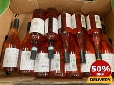 12 X BOTTLES OF ASSORTED ROSE WINE TO INCLUDE CERASUOLO D'ABRUZZO 2022 DRY ROSE WINE 75CL (18+ ONLY) (COLLECTION DAYS MONDAY 19TH - WEDNESDAY 21ST AUGUST)