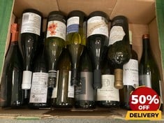 12 X BOTTLES OF ASSORTED WHITE WINE TO INCLUDE COOL MOUNTAIN WINEMAKERS RESERVE 2023 SAUVIGNON BLANC 75CL (18+ ONLY) (COLLECTION DAYS MONDAY 19TH - WEDNESDAY 21ST AUGUST)