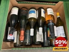 12 X BOTTLES OF ASSORTED WHITE WINE TO INCLUDE RIVER TERRACE RESERVE 2022 SAUVIGNON BLANC DRY WHITE WINE 75C;L (18+ ONLY) (COLLECTION DAYS MONDAY 19TH - WEDNESDAY 21ST AUGUST)