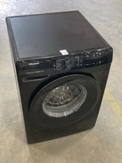 HISENSE FREESTANDING WASHING MACHINE IN BLACK - MODEL NO. WFGE90141VMB - RRP £349