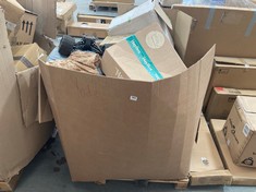 PALLET OF ASSORTED ITEMS TO INCLUDE PLANET GOLD CHEETAH TABLE LAMP (KERBSIDE PALLET DELIVERY)