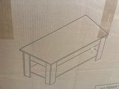 3 X ASSORTED FURNITURE TO INCLUDE BLISSWOOD LIFT UP COFFEE TABLE - ITEM NO. 20687