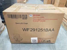 LIFT CHAIR IN DARK BROWN - ITEM NO. WF291251BAA (BOX 2/2, PART ONLY)