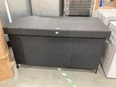 VONHAUS RATTAN STORAGE BOX IN BLACK - RRP £120