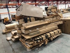 PALLET OF ASSORTED FURNITURE / PARTS TO INCLUDE CAMDEN BUNK BED FRAME IN DOVE GREY (BOX 2/2, PART ONLY) (KERBSIDE PALLET DELIVERY)