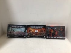 3 X ASSORTED WARHAMMER 40,000 ITEMS TO INCLUDE TYRANIDS TERMAGANTS 11 MINIATURES