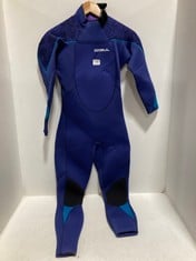 GUL 2024 WOMENS RESPONSE 5/3MM GBS BACK ZIP WETSUIT BLUE/PAISLEY SIZE 10 RRP- £99.95