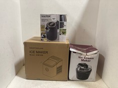 3 X ASSORTED SMALL APPLIANCES TO INCLUDE ANDREW JAMES ICE CREAM MAKER