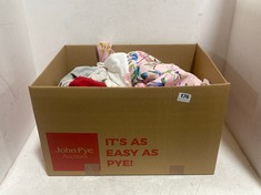 BOX OF ASSORTED KIDS CLOTHING TO INCLUDE TED BAKER DRESS WHITE/PINK FLORAL SIZE 2-3YRS