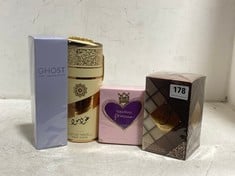 4 X ASSORTED FRAGRANCES TO INCLUDE GHOST THE FRAGRANCE EAU DE TOILETTE 150ML