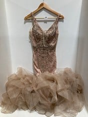 ANGEL FOREVER BLUSH PROM DRESS SIZE 6 RRP- £999