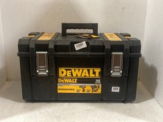 DEWALT 18V LITHIUM ION DCK2033X2 CONTAINS ONLY HAMMER DRILL DCH333 RRP- £272