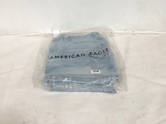 AMERICAN EAGLE STRETCH LOW-RISE A-LINE MINI SKIRT BLUE STONEWASH SIZE 10 TO INCLUDE AMERICAN EAGLE STRIGID MOM JEAN BLUE BREEZE SIZE 8R TOTAL RRP- £126