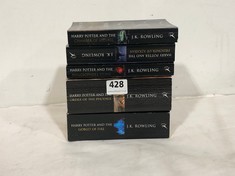 5 X ASSORTED J.K.ROWLING HARRY POTTER BOOKS TO INCLUDE CHAMBER OF SECRETS