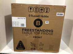 RUSSELL HOBBS FREESTANDING TABLE TOP FRIDGE MODEL NO-RHTTLF1B RRP- £134.99