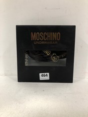 MOSCHINO UNDERWEAR BRA & PANTIE SET BLACK/GOLD SIZE 38/14 RRP- £95