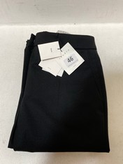 SANDRO PARIS TROUSERS PLAIN BLACK SIZE 34 RRP- £158