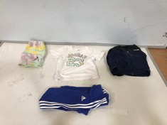 4 X ASSORTED KIDS BRANDED CLOTHING TO INCLUDE ADIDAS JOGGERS BLUE/WHITE SIZE 18-24MTHS