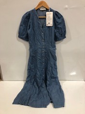 BAUKJEN YASMYN DRESS WITH TENCEL MID INDIGO WASH SIZE 6 RRP- £169