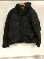 SUPERDRY EVEREST HOODED PUFFER JACKET BLACK SIZE 3XL RRP- £119.99