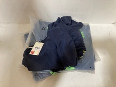 3 X ASSORTED KIDS CLOTHING TO INCLUDE A076 VIOLETA SWEATER NAVY/NEON GREEN SEQUIN LOGO SIZE 12YRS