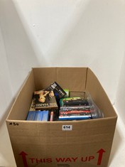 BOX OF ASSORTED DVDS TO INCLUDE BRUCE WILLIS DIE HARD 18+ ONLY