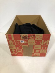 BOX OF ASSORTED ADULT BRANDED CLOTHING TO INCLUDE NIKE ZIPPED HOODIE BLACK SIZE XS