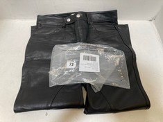 FREE PEOPLE REBEL VEGAN PANTS BLACK SIZE 4 RRP- £118