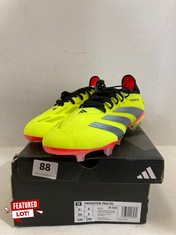 ADIDAS PREDATOR PRO FG FOOTY BOOTS NEON YELLOW/BLACK/RED SIZE 6 RRP- £130