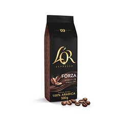 QTY OF ITEMS TO INLCUDE 11X ASSORTED TEA & COFFEE TO INCLUDE L'OR ESPRESSO FORZA COFFEE BEANS 500G INTENSITY 9, TETLEY ORIGINAL DECAF TEA BAGS, 80 BAGS.