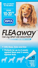 QTY OF ITEMS TO INLCUDE 4X ASSORTED PET ITEMS TO INCLUDE RSPCA FLEAAWAY SPOT ON SOLUTION FOR MEDIUM DOGS, 134 MG, EVER CLEAN CLUMPING CAT LITTER, EXTRA STRONG CLUMPING CAT LITTER, SCENTED FOR LONG-LA