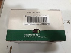 12 X STARBUCKS SIGNATURE CHOCOLATE SALTED CARAMEL HOT CHOCOLATE .