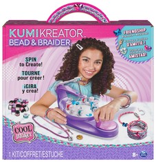 20 X COOL MAKER, KUMIKREATOR BEAD & BRAIDER FRIENDSHIP NECKLACE AND BRACELET MAKING KIT, ARTS AND CRAFTS KIDS’ TOYS FOR GIRLS AGED 8 AND UP.