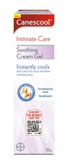 27 X CANESCOOL INTIMATE CARE SOOTHING CREAM GEL, INSTANTLY COOLS AND CARES FOR SENSITIVE INTIMATE AREA, SOOTHING SENSATION WITH OATMEAL, MOISTURISING PROPERTIES WITH GLYCINE, HYPOALLERGENIC 35G.