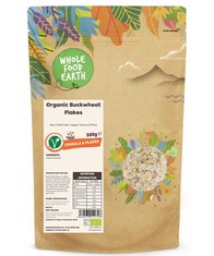 QTY OF ITEMS TO INLCUDE 15X ASSORTED WHOLEFOOD EARTH TO INCLUDE WHOLEFOOD EARTH ORGANIC BUCKWHEAT FLAKES – 500G | RAW | GMO FREE | VEGAN | SOURCE OF FIBRE | CERTIFIED ORGANIC, WHOLEFOOD EARTH 100% RI