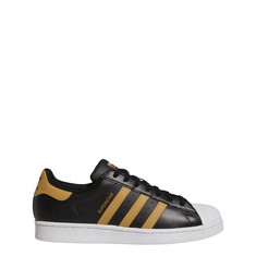 ADIDAS SUPERSTAR SHOES MEN'S, BLACK, SIZE 8.5.