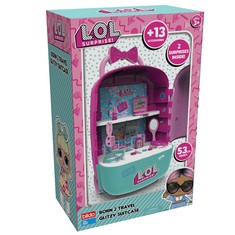 QTY OF ITEMS TO INLCUDE ASSORTED ITEMS TO INCLUDE L.O.L SURPRISE BORN 2 TRAVEL GLITZY SUITCASE WITH BUILT-IN MIRROR- FREE WHEELING CASE WITH KIDS SAFE BEAUTY ACCESSORIES AND MAKE-UP, FOR KIDS, TEACH