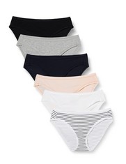 QTY OF ITEMS TO INLCUDE APPROX X20 ASSORTED WOMEN’S UNDERWEAR TO INCLUDE ESSENTIALS WOMEN'S COTTON BIKINI BRIEF UNDERWEAR (AVAILABLE IN PLUS SIZE), PACK OF 6, MULTICOLOUR/HEATHER/STRIPES, 18, ESSENTI