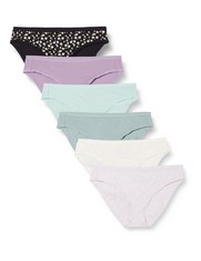 QTY OF ITEMS TO INLCUDE X50 ASSORTED PAIRS OF UNDERWEAR TO INCLUDE ESSENTIALS WOMEN'S COTTON BIKINI BRIEF UNDERWEAR (AVAILABLE IN PLUS SIZE), PACK OF 6, DITSY FLORAL/DOTS/MULTICOLOUR, 14, ESSENTIALS