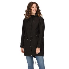 REGATTA AMBEROSE WOMEN'S JACKET WATERPROOF AND BREATHABLE IN RECYCLED MATERIAL, BLACK.