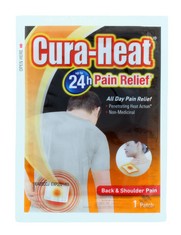 44 X CURA HEAT BACK PAIN CLIP STRIP.