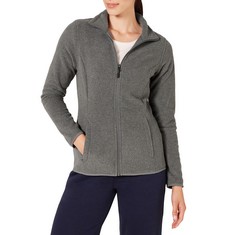 QTY OF ITEMS TO INLCUDE 30X ASSORTED CLOTHING TO INCLUDE ESSENTIALS WOMEN'S CLASSIC-FIT LONG-SLEEVED FULL ZIP POLAR SOFT FLEECE JACKET (AVAILABLE IN PLUS SIZE), CHARCOAL HEATHER, L, ESSENTIALS MEN'S