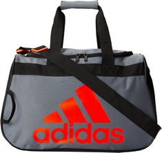 7 X ADIDAS DIABLO SMALL DUFFEL BAGS, ONIX GREY/BLACK/SOLAR RED, ONE SIZE, DIABLO SMALL DUFFEL BAGS.