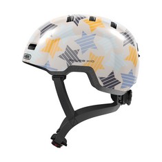 2X ASSORTED HELMETS TO INCLUDE ABUS SKURB KID CHILDREN'S HELMET, ROBUST BICYCLE HELMET IN SKATER LOOK WITH SPACE FOR A BRAID AND VARIOUS DESIGNS, FOR GIRLS AND BOYS, GREY WITH STARS, SIZE S.