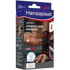 15 X HANSAPLAST - SPORTS WRIST BAND FOR PROTECTING AND SUPPORTING JOINTS, SUITABLE FOR LEFT AND RIGHT WRIST, SIZE S/M.